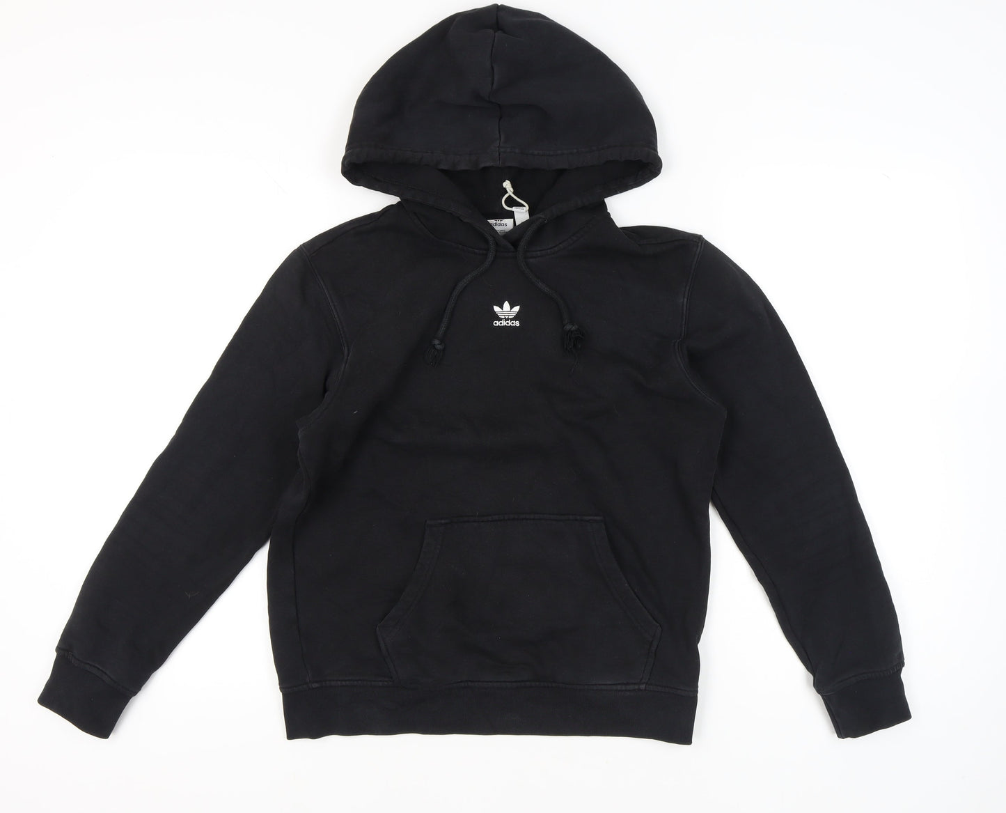 Adidas Womens Black Pullover Hoodie Size 6 XS Regular Fit