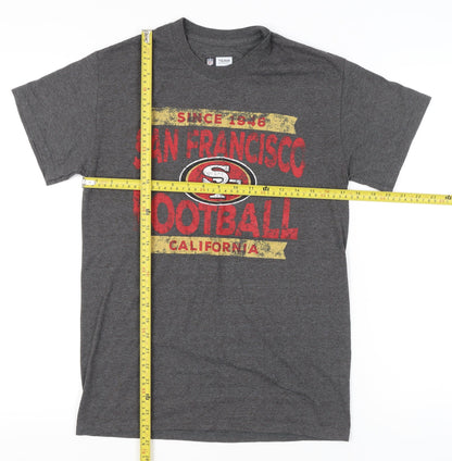 NFL Team Apparel Mens Grey Small San Francisco 49ers T-Shirt