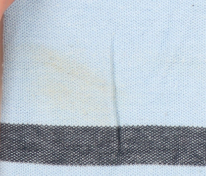 Ping Men’s Blue Striped Polo Shirt L Cotton Blend Golf Casual
