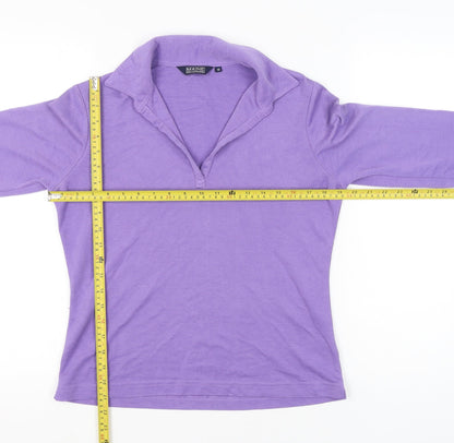 Womens UK Size 12 Maine New England Purple Basic Polo