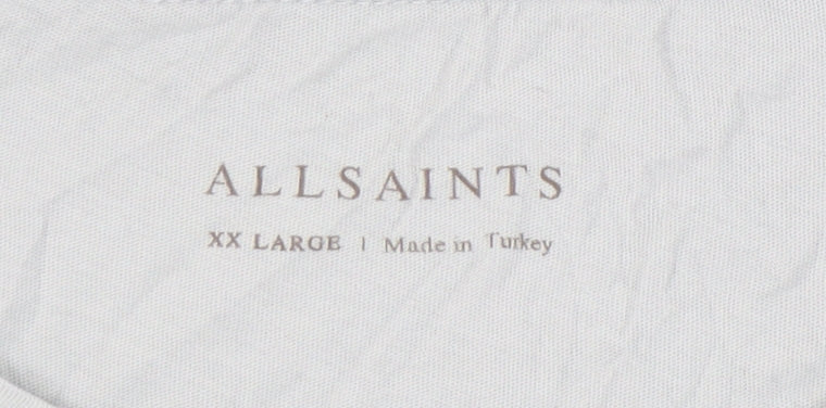 Mens UK Size 2XL AllSaints Grey  T-Shirt