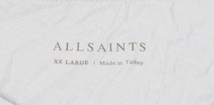 Mens UK Size 2XL AllSaints Grey  T-Shirt