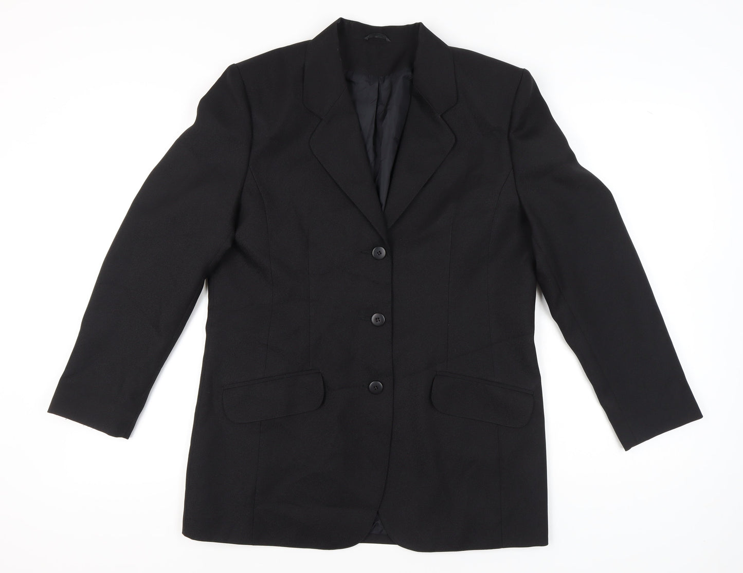 Classic Woman Black Blazer Jacket Women Size 14 UK Work Formal