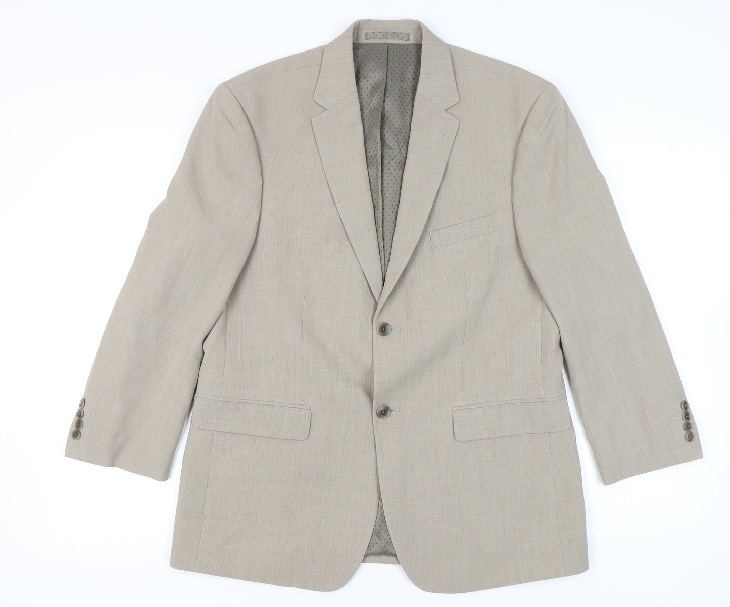 Mens UK Size 40 Greenwoods Regular Beige Suit Jacket