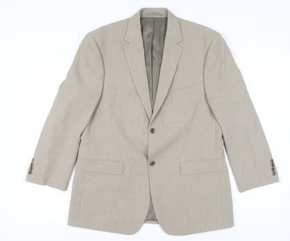 Mens UK Size 40 Greenwoods Regular Beige Suit Jacket