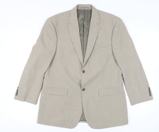 Mens UK Size 40 Greenwoods Regular Beige Suit Jacket