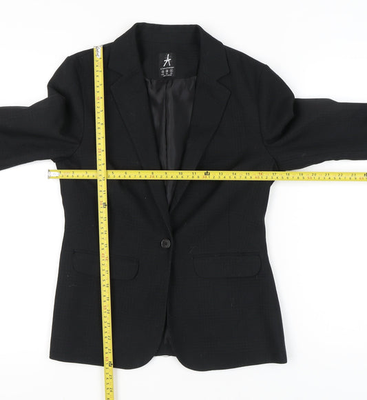 Atmosphere Womens Black Blazer Jacket Size 10 Regular Fit Workwear