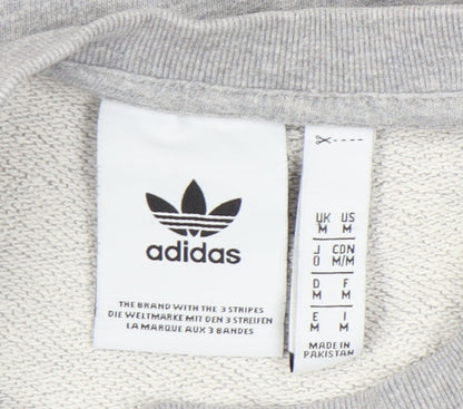 Mens UK Size M adidas Grey Pullover Sweatshirt