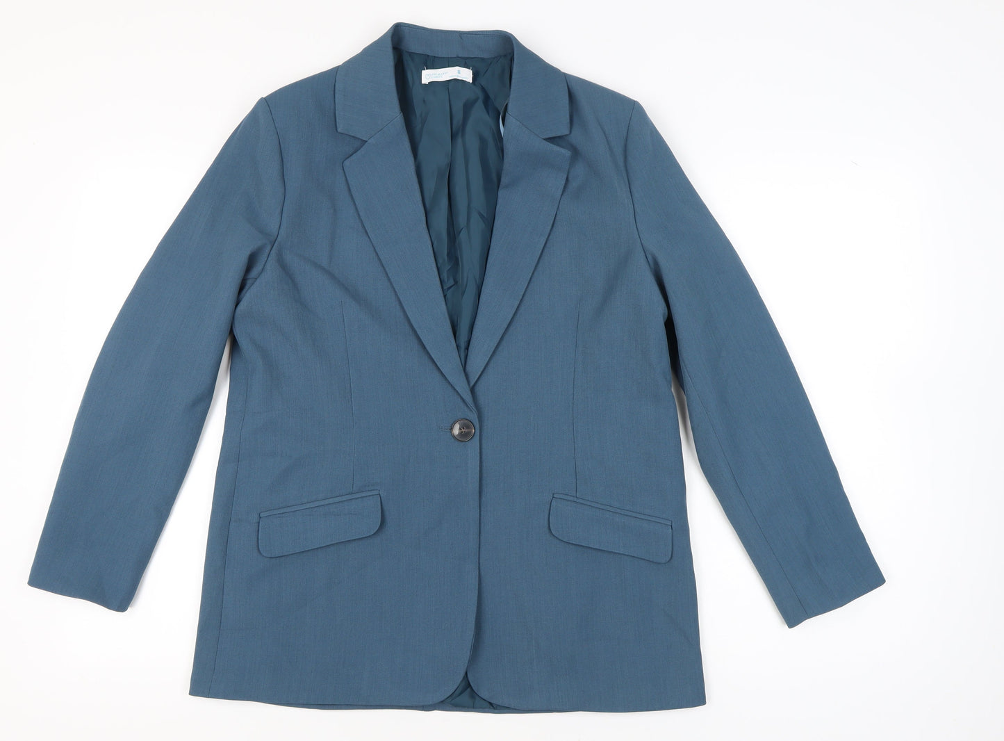 Primark Women’s Blue Blazer Jacket Size S Regular Fit Workwear