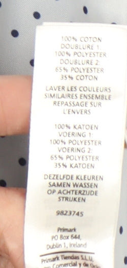 Atmosphere Womens Blue Cotton Blazer Jacket UK 12 Single Breasted