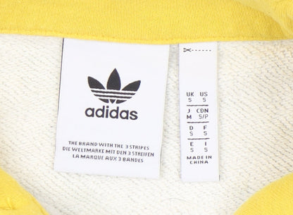 Adidas Women’s Colourblock Sweatshirt Small Grey Blue Beige Logo