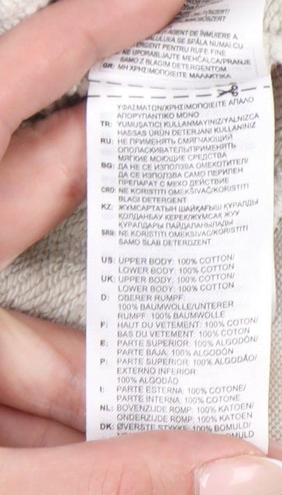 Adidas Women’s Colourblock Sweatshirt Small Grey Blue Beige Logo