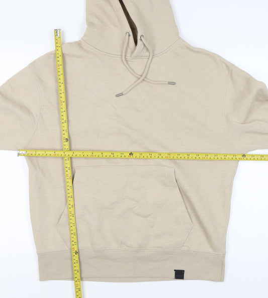 Mens UK Size M Pull&Bear Beige Pullover Hoodie