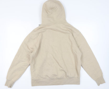 Mens UK Size M Pull&Bear Beige Pullover Hoodie