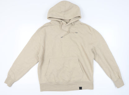 Mens UK Size M Pull&Bear Beige Pullover Hoodie