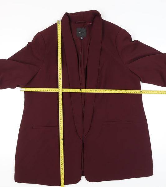Next Women’s Red Plus Size 22 Shawl Collar Blazer Jacket