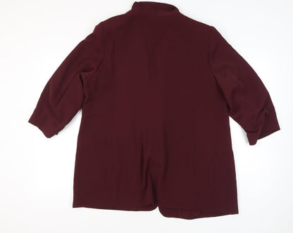 Next Women’s Red Plus Size 22 Shawl Collar Blazer Jacket