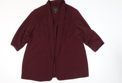 Next Women’s Red Plus Size 22 Shawl Collar Blazer Jacket