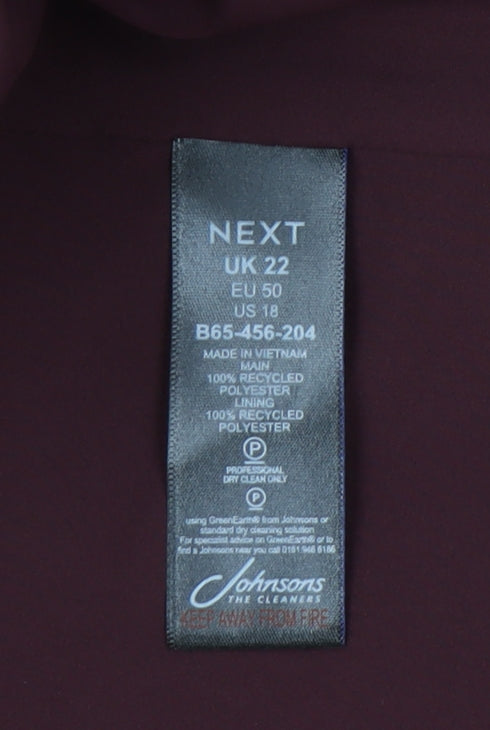 Next Women’s Red Plus Size 22 Shawl Collar Blazer Jacket