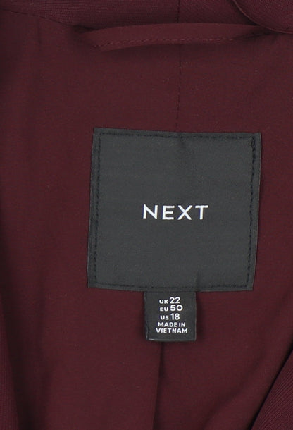 Next Women’s Red Plus Size 22 Shawl Collar Blazer Jacket