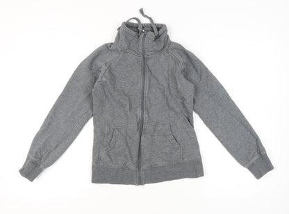 ONLY Unisex Kids Grey Full Zip Hoodie Sweatshirt Size M Regular Fit
