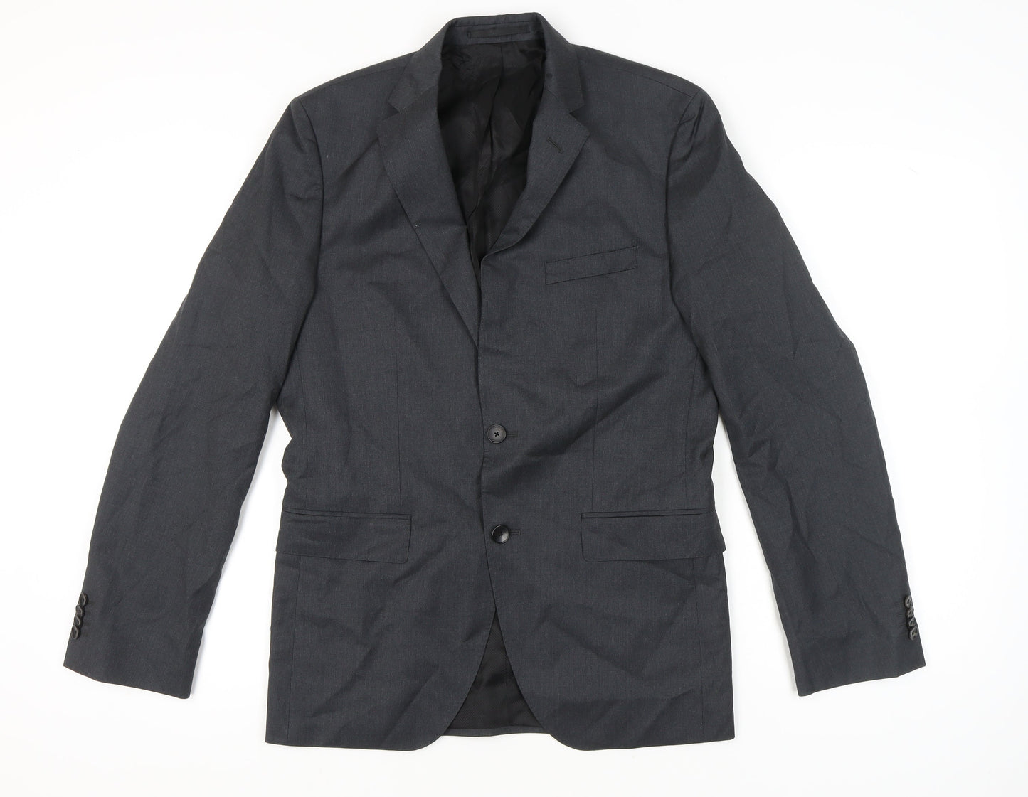 Mens UK Size 38 HUGO BOSS Regular Grey Suit Jacket