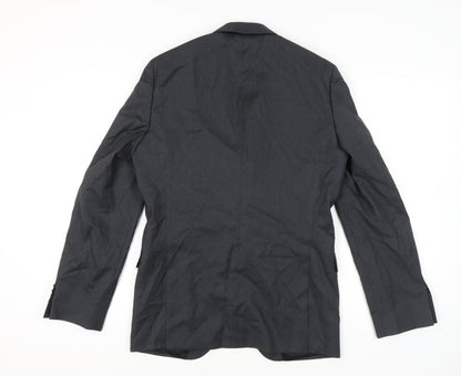 Mens UK Size 38 HUGO BOSS Regular Grey Suit Jacket