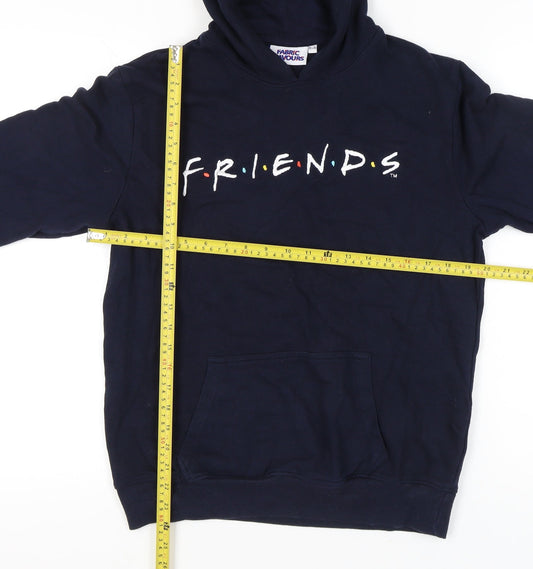 Fabric Flavours Girls Friends Navy Blue Pullover Hoodie 15-16Y TV Logo