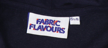 Fabric Flavours Girls Friends Navy Blue Pullover Hoodie 15-16Y TV Logo