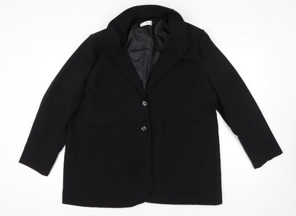 Womens UK Size 2XL MNG Regular Black Blazer