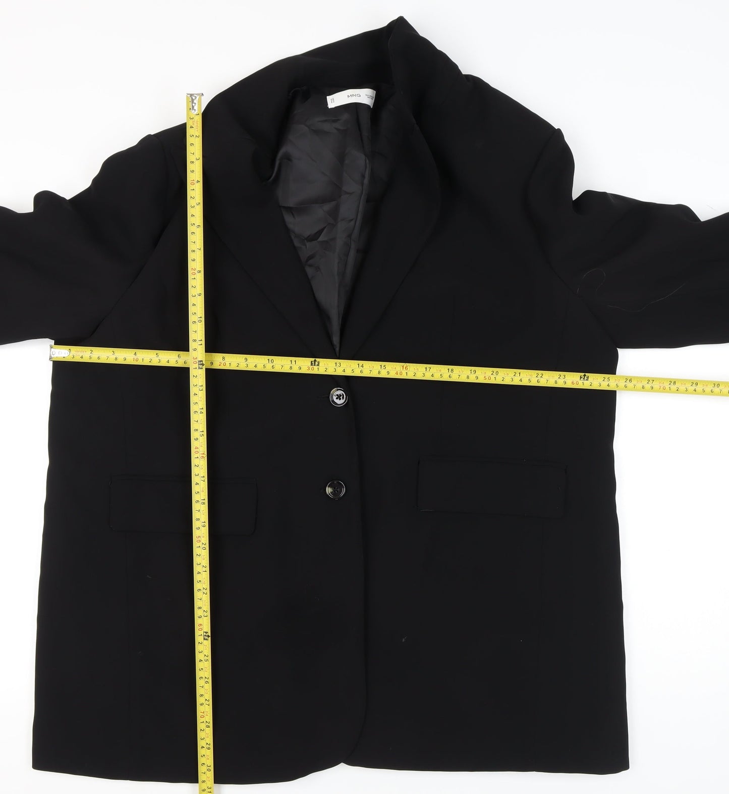 Womens UK Size 2XL MNG Regular Black Blazer