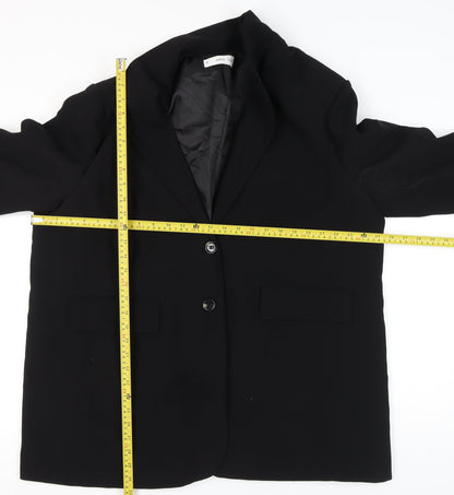 Womens UK Size 2XL MNG Regular Black Blazer