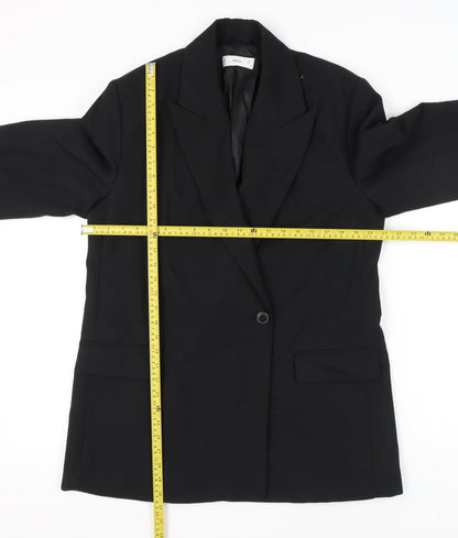 Mango Women’s Black UK 12 Classic Wool Blend Blazer