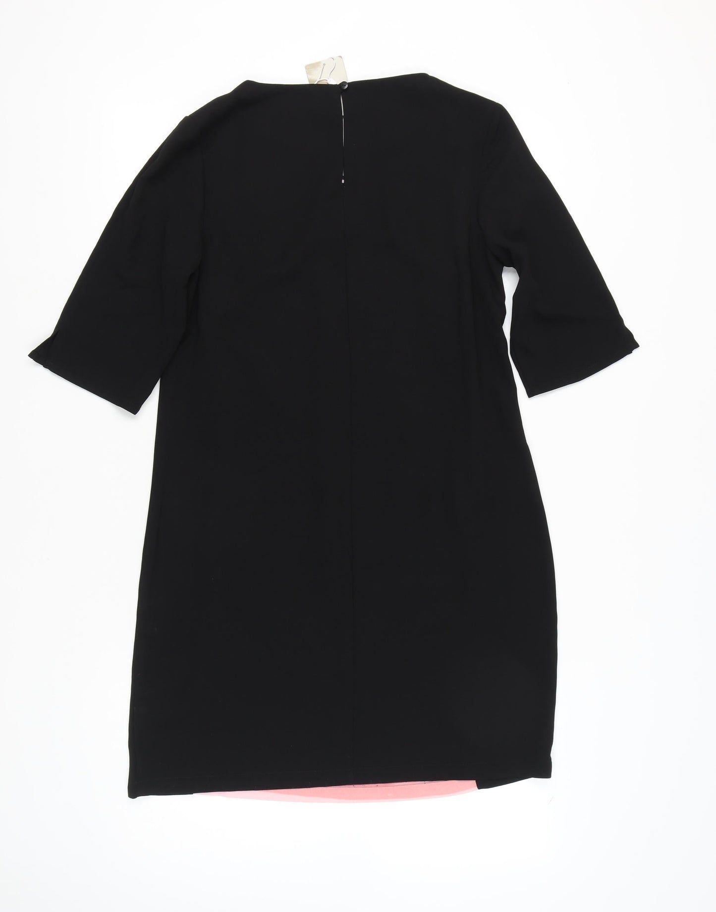 Anthology Womens Black Multicoloured Striped Sheath Dress Size 12