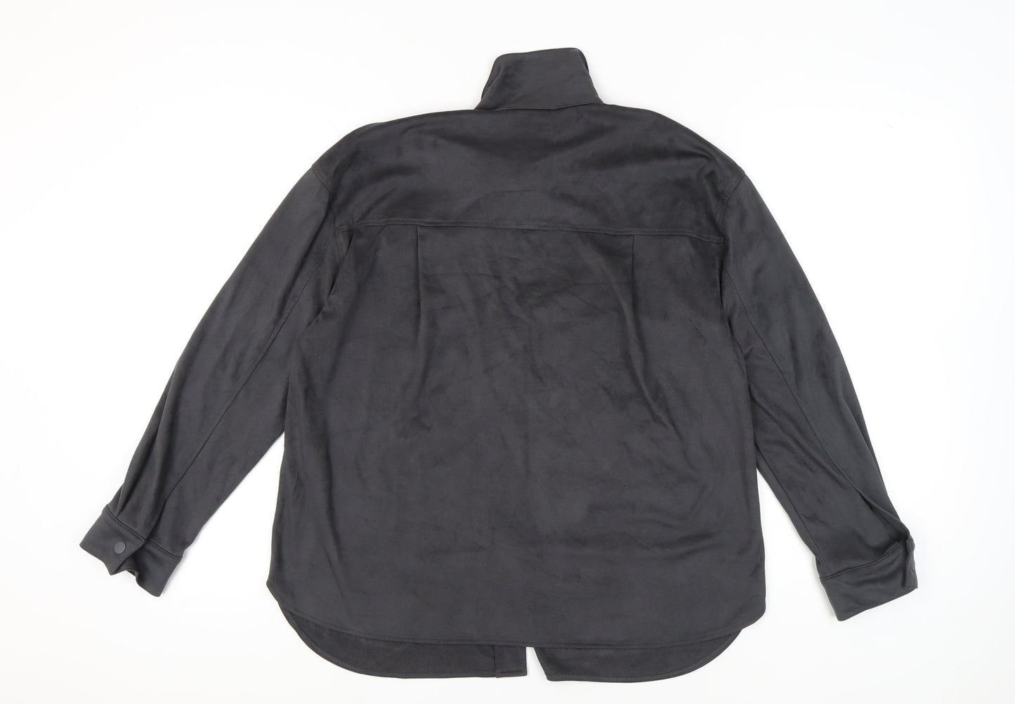 Primark Women’s Black Button-Up Shirt Size S 10/12 Long Sleeve