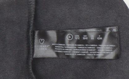 Primark Women’s Black Button-Up Shirt Size S 10/12 Long Sleeve