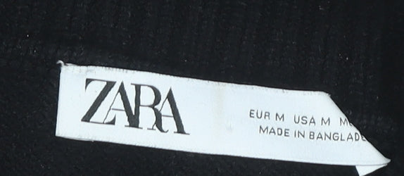 Womens UK Size M Zara Black Pullover Jumper