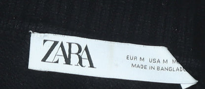 Womens UK Size M Zara Black Pullover Jumper