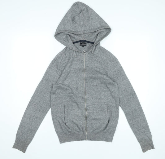 Mens UK Size XS NEXT Grey Full Zip Hoodie