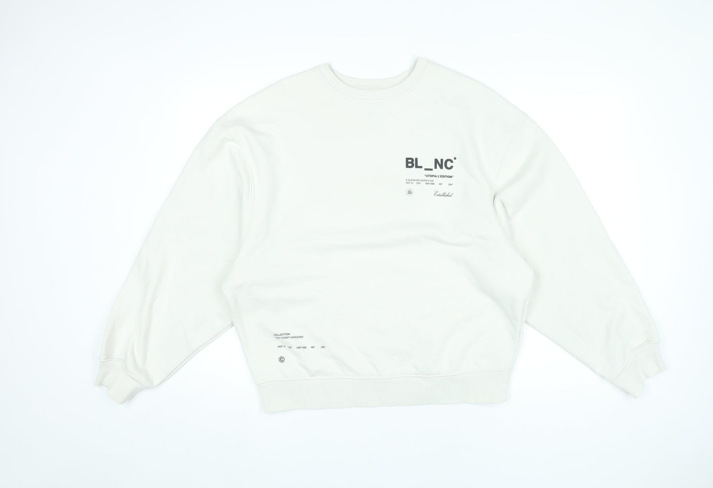 Mens UK Size S River Island White Pullover Sweatshirt
