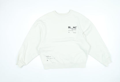 Mens UK Size S River Island White Pullover Sweatshirt