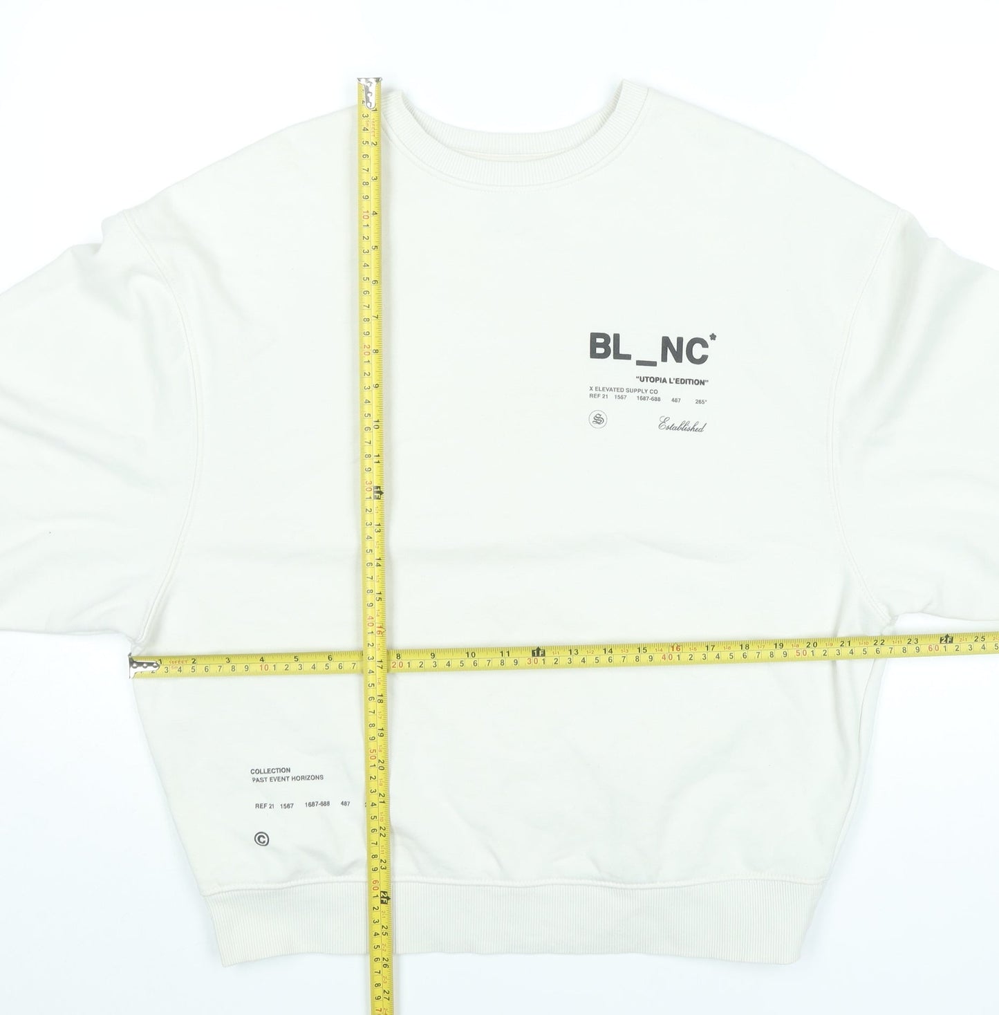 Mens UK Size S River Island White Pullover Sweatshirt