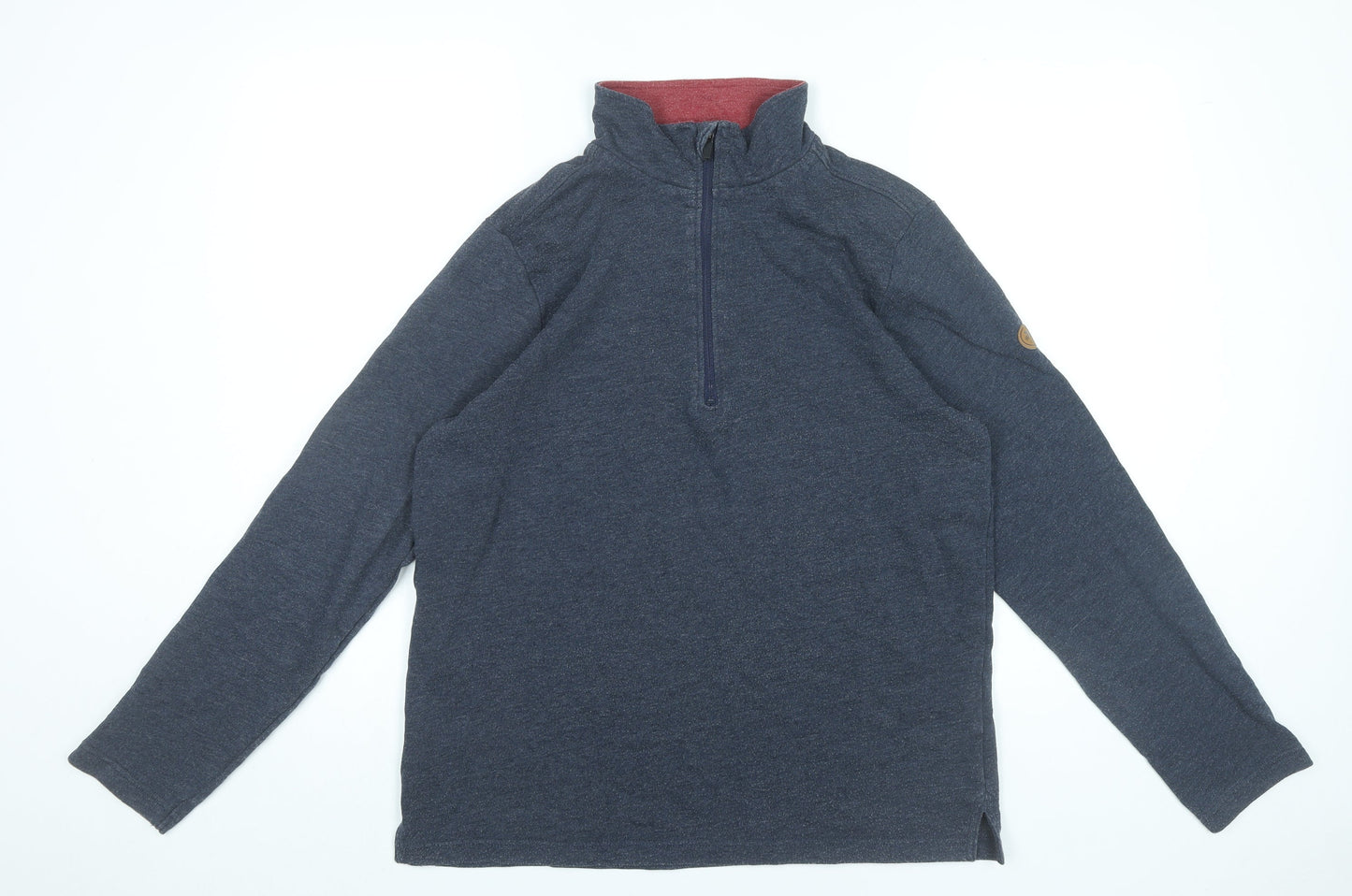 Trespass Men’s Blue Fleece 1/4 Zip Sweatshirt Size S Outdoor Hiking