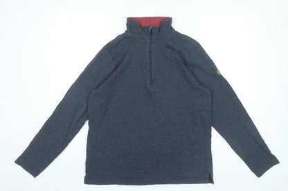 Trespass Men’s Blue Fleece 1/4 Zip Sweatshirt Size S Outdoor Hiking