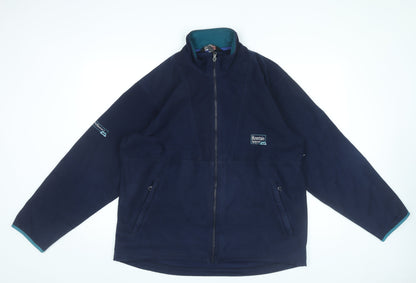 Trespass Men’s Blue Fleece 1/4 Zip Sweatshirt Size S Outdoor Hiking