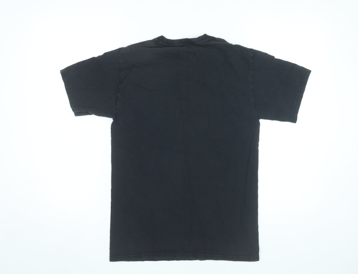 Mens UK Size S Hanes Black  T-Shirt