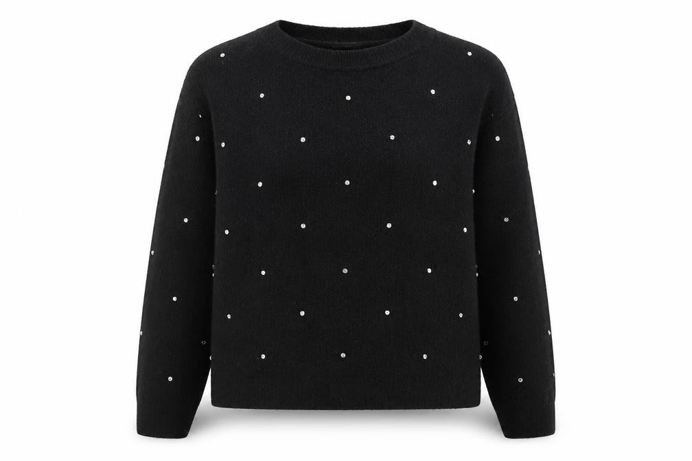 Womens UK Size 8 H&M Black Pullover Jumper