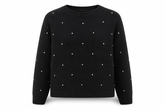Womens UK Size 8 H&M Black Pullover Jumper