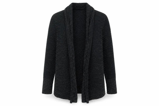 Gap Kids Girls Black Knit Cardigan Jumper Size 10-11 Years Long Sleeve