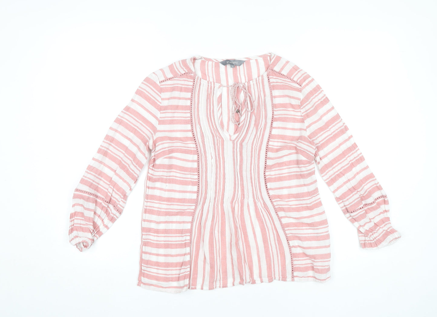 Womens UK Size 10 Principles Pink Tunic Blouse